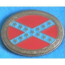 Confederate States Of America Oval Belt Buckle